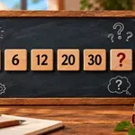 Číselná řada 2, 6, 12, 20, 30: jaké číslo následuje?