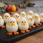 Velikonočni hit: polnjena jajca v obliki piščančkov