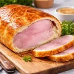 Sočna šunka v listnatem testu, ki je izjemno hitro pripravljena in vsakomur uspe