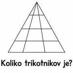 Koliko trikotnikov je na sliki? Pravilen odgovor večino preseneti