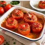 Recept: Slastni polnjeni paradižniki po italijansko, ki poleti navdušijo