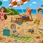Optična iluzija: Nekje na plaži se je skrila žoga, jo lahko najdete v 5 sekundah?
