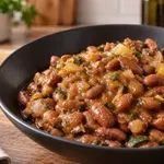Recept: Gosta fižolova enolončnica s paradižnikom in česnom