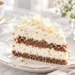 Recept: Kremasta kokosova torta z dvema mehkima plastema in sadnim presenečenjem