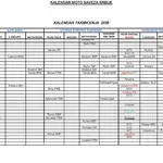 Kalendar šampionata Srbije za 2025. godinu