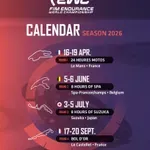 Kalendar FIM endurance šampionata za 2026. godinu