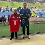 Konaković u društvu Beate Meinl-Reisinger na tribinama Ernst-Happela