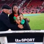 Voditeljica se srušila usred prijenosa, Ian Wright brzo reagirao