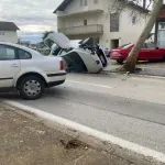 Tri osobe ozlijeđene u prometnoj nesreći u Grudama