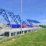 Popustio beton: Srušila se nadstrešnica na stadionu