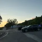 Sudar dva vozila u Grudama, dijelovi vozila i ulje na cesti