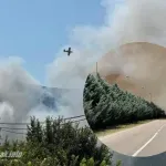FOTO/VIDEO | Kritično na Uborku: Gore i strojevi na deponiji, vatra se gasi i iz zraka