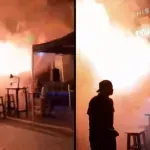 Ljudi ostali zarobljeni u zahodima dok je pub gutao plamen