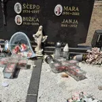 Oskrnavljeno groblje na Bivoljem Brdu