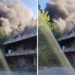 Gori nekadašnja Titova vila u Bugojnu