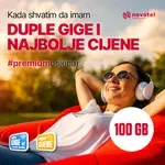 Novotel pojačava PREMIUM ponudu: Duplo više giga, čak 100 GB interneta