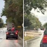 Prometna nesreća kod Gruda: Mercedes udario u brdo, cesta zatvorena