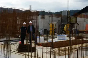 Moravški župan obiskal gradbišče Doma starejših občanov