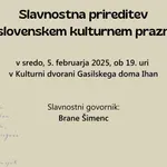 Občina Domžale vabi na praznovanje slovenskega kulturnega praznika