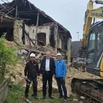 Rušenje Gospodičenske na Marokovi cesti v Moravčah
