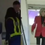 Facka od manželky prezidenta Francie přímo po výstupu z letadla.. Tohle video vyvolalo pořádný rozruch!