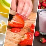 Jahodovo-banánové smoothie za 3 minuty