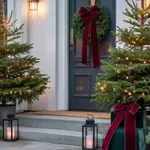 Így lesz az ajtód a legszebb karácsonyi látványosság – 5 zseniális kültéri ötlet