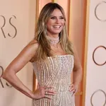Heidi Klum aranyszínű estélyije volt az Oscar-gála sztárja, így csillogott a vörös szőnyegen a szupermodell