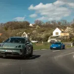 Elektromos Porschéval a Balatonon át