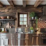 Rozsdamentes acél egy rusztikus konyhában? Senki nem gondolta volna, hogy ennyire jól működik