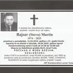 Preminuo je Bajsar Martin