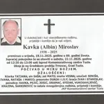 Preminuo je Kavka Miroslav