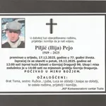 Preminuo je Piljić Pejo