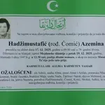 Preminula je Hadžimustafić Azemina