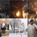 Pravoslavni Božić obilježen u Tuzli: Paljenje badnjaka i božićna liturgija okupili vjernike (VIDEO)