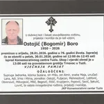 Preminuo je Boro Ostojić