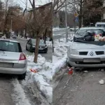 Parking papak u Tuzli blokirao stazu pješacima, građani mu vozilo zatrpali smećem
