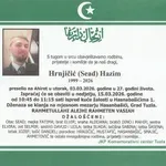Preminuo je Hazim Hrnjičić