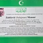 Preminuo je Mensur Zubčević