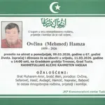 Preminuo je Hamza Ovčina