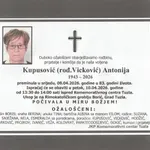 Preminula je Antonija Kupusović
