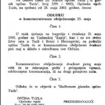 Ponedjeljak, 25. maj 2026. godine – Dan žalosti na području Tuzlanskog kantona