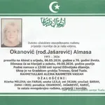 Preminula je Almasa Okanović