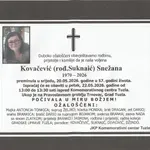 Preminula je Snežana Kovačević