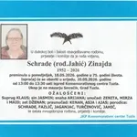 Preminula je Zinajida Schrade
