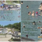 Vikend u znaku visokih temperatura: Panonska jezera prepuna kupača (VIDEO)
