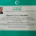 Preminuo je Ibrahim Zlatović