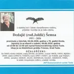 Preminula je Šemsa Dedajić