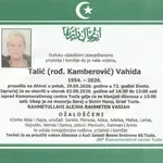 Preminula je Vahida Talić