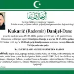 Preminuo je Danijel Kukarić Dane